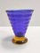 Postmodern Blue and Yellow Murano Glass Vase by Cá dei Vetrai, Italy, 1970s 4