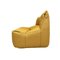 Gelbes Vintage Aralia 1-Sitzer Sofa von Ligne Roset, 1980er 5