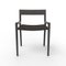 Collector Nihon Dining Chair in Black Fabric and Black Oak by Francesco Zonca Studio 2