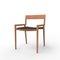 Collector Nihon Dining Chair in Black Fabric and Smoked Oak by Francesco Zonca Studio 1
