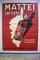 Large Mattei Cap Corse Advertising Poster by Rene Bougros, 1950s 5