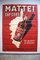 Large Mattei Cap Corse Advertising Poster by Rene Bougros, 1950s, Image 13