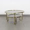 Vintage Coffee Table in Brass and Smoked Glass, 1960s 1