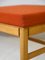 Scandinavian Bench with Padded Seat, 1960s, Image 7