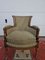 Louis XVI Stuhl aus Stoff und Holz 1