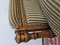 Silla Luis XVI de tela y madera, Imagen 8