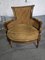 Louis XVI Lounge Chair in Fabric and Wood, Image 1