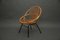 Niederländischer Stuhl aus Rattan & Metall von Rohé Noordwolde, 1950er 1