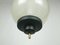 Mid-Century Azucena Pendant Lamp in Black Aluminium and Brass & Molded Glass Shade, 1950s 3
