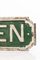 Vintag Cast Iron Gentlemen Sign, 1930s, Image 2