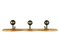Attaccapanni Wall Coat Rack in Walnut & Burnished Brass by Sergio Mazza for Artemide, 1960s 5