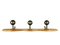 Attaccapanni Wall Coat Rack in Walnut & Burnished Brass by Sergio Mazza for Artemide, 1960s, Image 5