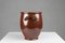 Großer Glasierter Brauner Keramiktopf, Belgien, 1800 2
