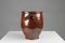 Large Glazed Brown Ceramic Pot, Belgium, 1800s 4
