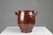 Large Glazed Brown Ceramic Pot, Belgium, 1800s, Image 1