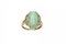 Goldener Ring mit Diamanten und Jade + Jade Ohrringen, 1960er, 3 . Set 11