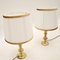 Vintage Brass Table Lamps, 1970, Set of 2 3