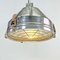 Vintage Industrial Aluminium Ceiling Light with Cage from Veb Deutsche Werkstätten Hellerau, 1970s 1