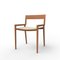 Collector Nihon Dining Chair in Famiglia 05 Fabric and Smoked Oak by Francesco Zonca Studio 1