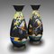 Vintage Art Deco English Kingfisher Display Vases in Satin Finish, 1930, Set of 2 2