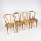 Bentwood and Cane Cafe Chairs, 1970s, Set of 4, Image 4