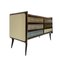 Italian Sideboard in Wood and Colored Glass,1950s 3