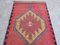 Vintage Kitchen Orange Red Runner Rug, 1960s 7