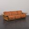 Scandinavian Aniline Leather Sofa by Hameen Kalustaja, Lathi, Finland 1970s 1