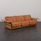 Scandinavian Aniline Leather Sofa by Hameen Kalustaja, Lathi, Finland 1970s, Image 1