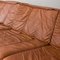 Scandinavian Aniline Leather Sofa by Hameen Kalustaja, Lathi, Finland 1970s 18