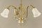 Art Nouveau Brass Chandelier, Vienna, 1910s, Image 3