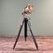 Vintage Nautical Brass Searchlight with Black Tripod, 1975, Image 1