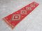 Vintage Oushak Red Runner Rug, 1960s, Image 10