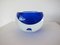 Royal Blue Thick Murano Glass Bowl, 1970s 4