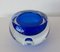 Royal Blue Thick Murano Glass Bowl, 1970s 1