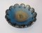 Murano Blue Golden Flower Bowl by Seguso, 1960s, Image 1