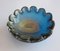 Murano Blaue Goldene Blumenschale von Seguso, 1960er 5