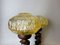 Lámparas de mesa africanas Mid-Century de madera tallada y vidrio ámbar, años 70. Juego de 2, Imagen 7