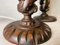 Mid-Century African Carved Wood and Amber Glass Table Lamps, 1970s, Set of 2, Image 11