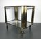 Bar Wagon in Brass and Glass, 1950s 10