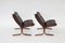 Dunkelbraune Vintage Siesta Stühle von Ingmar Relling für Westnofa, 1960er, 2er Set 4