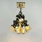 Industrielle Vintage Edison Deckenlampe aus Messing, 1975 16