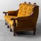 3-Seater Sofa in Yellow Velvet and Wood, 1950s 3