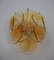 Sconces in Amber Murano Glass, 1990, Set of 2, Image 4