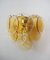 Sconces in Amber Murano Glass, 1990, Set of 2 1