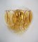 Sconces in Amber Murano Glass, 1990, Set of 2 2