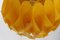 Lámpara de araña Butterfly vintage de plástico en amarillo atribuida a Lars Schiöler, años 70, Imagen 10