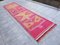 Middle Eastern Pink Orange Runner Rug, 1960s, Image 2