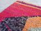 Alfombra Oushhak turca vintage de lana roja descolorida, años 60, Imagen 6