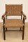 Vintage Braided Rope and Curved Wood Chair, 1960s 9